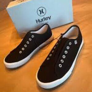 HURLEY SLIP-ON WOMEN'S SNEAKERS CLASSIC CANVAS CHLOE SNEAKER SHOE NIB SIZE 6